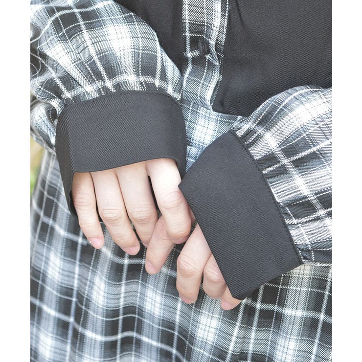 チェック切替シャツワンピース | axes femme | 詳細画像5 