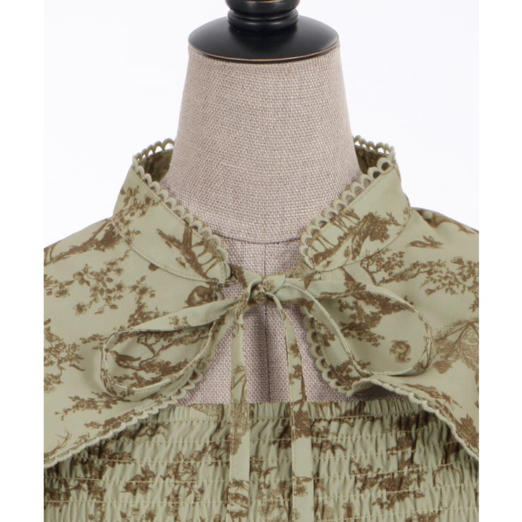 トワルドジュイ風柄ワンピース[品番：IGAW0002366]｜axes femme