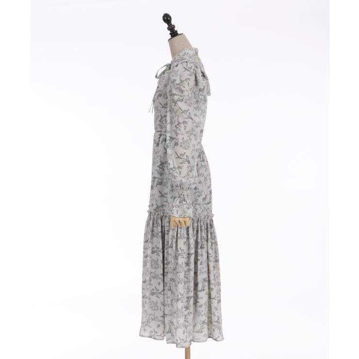 トワルドジュイ風柄ワンピース[品番：IGAW0002366]｜axes femme