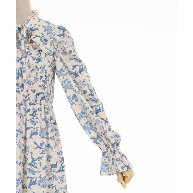 トワルドジュイ風柄ワンピース[品番：IGAW0002366]｜axes femme