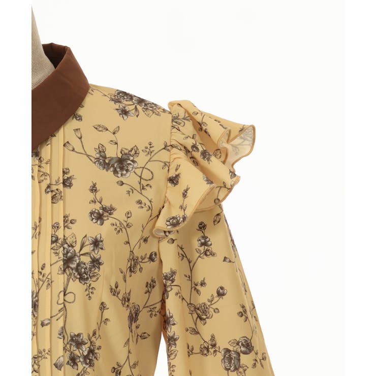 トワルドジュイ風花柄ワンピース[品番：IGAW0004441]｜axes