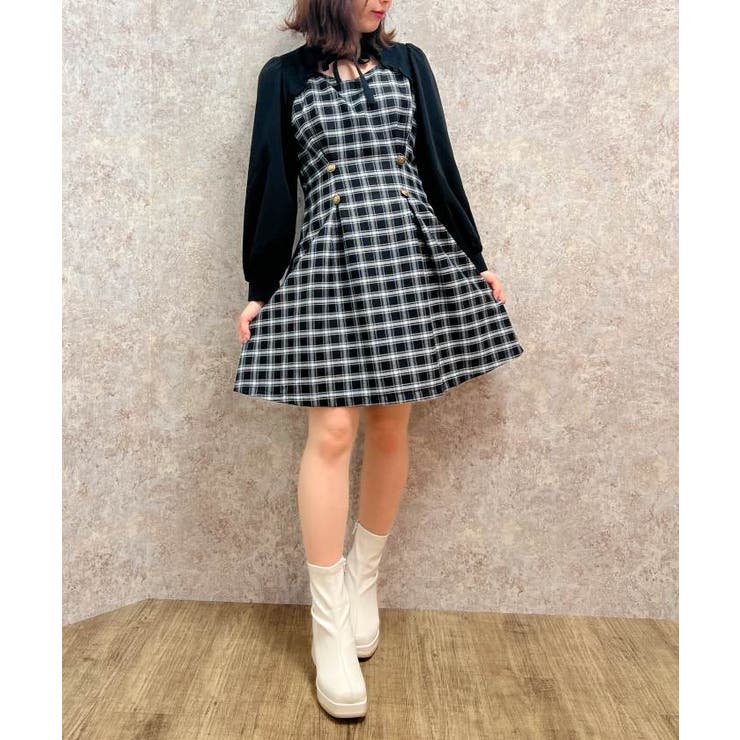 カットアウトデザインミニワンピース[品番：IGAW0004457]｜axes