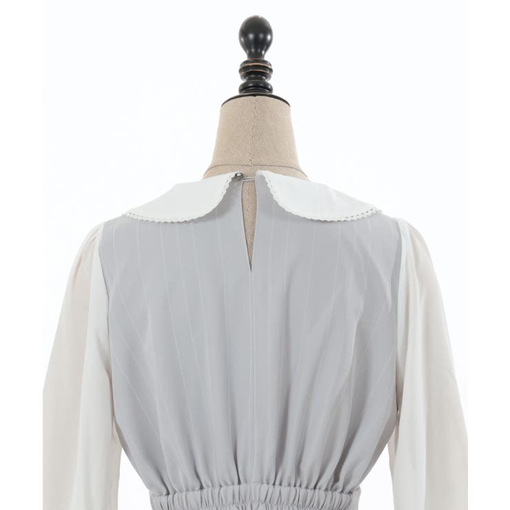 ストライプダブルボタンワンピース[品番：IGAW0004535]｜axes femme