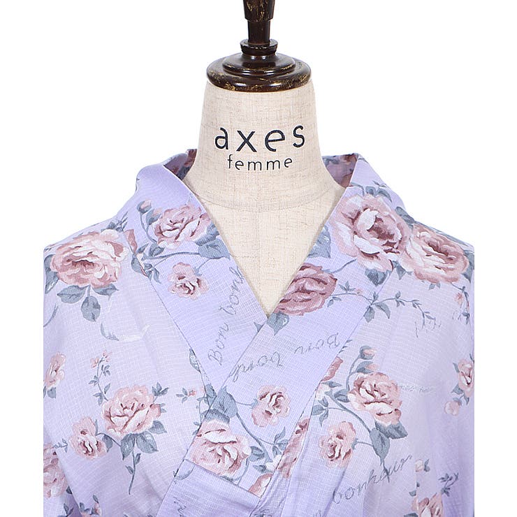 オリジナルフラワー柄浴衣[品番：IGAW0000116]｜axes femme