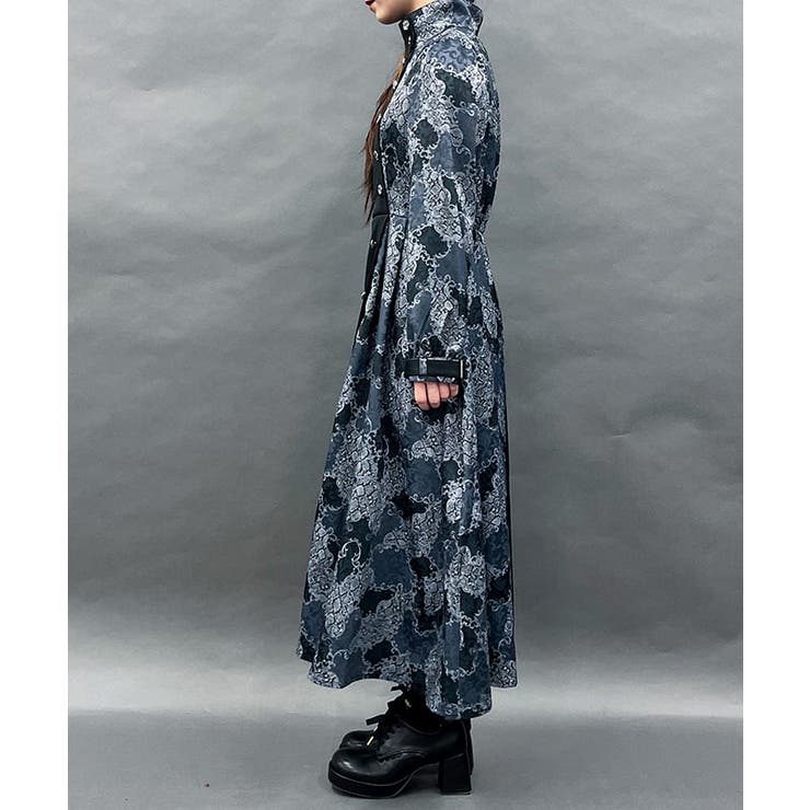 スネークダマスクワンピース[品番：IGAW0005858]｜axes femme