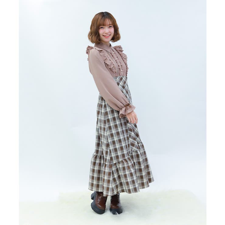 ハイウエストドッキングワンピース | axes femme | 詳細画像7 