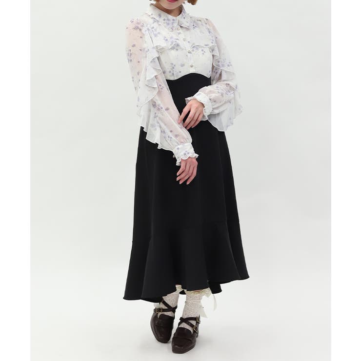 ラベンダー | ハイウエストドッキングワンピース | axes femme