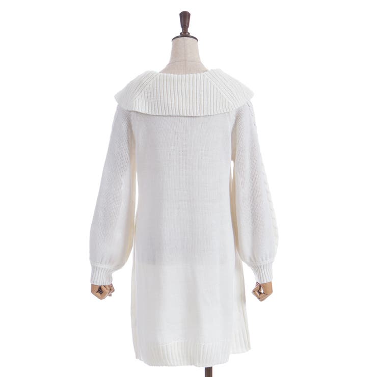 レースアップニットチュニック | axes femme | 詳細画像15 