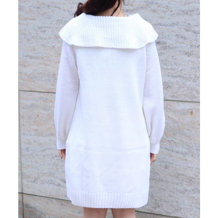 レースアップニットチュニック[品番：IGAW0007122]｜axes femme