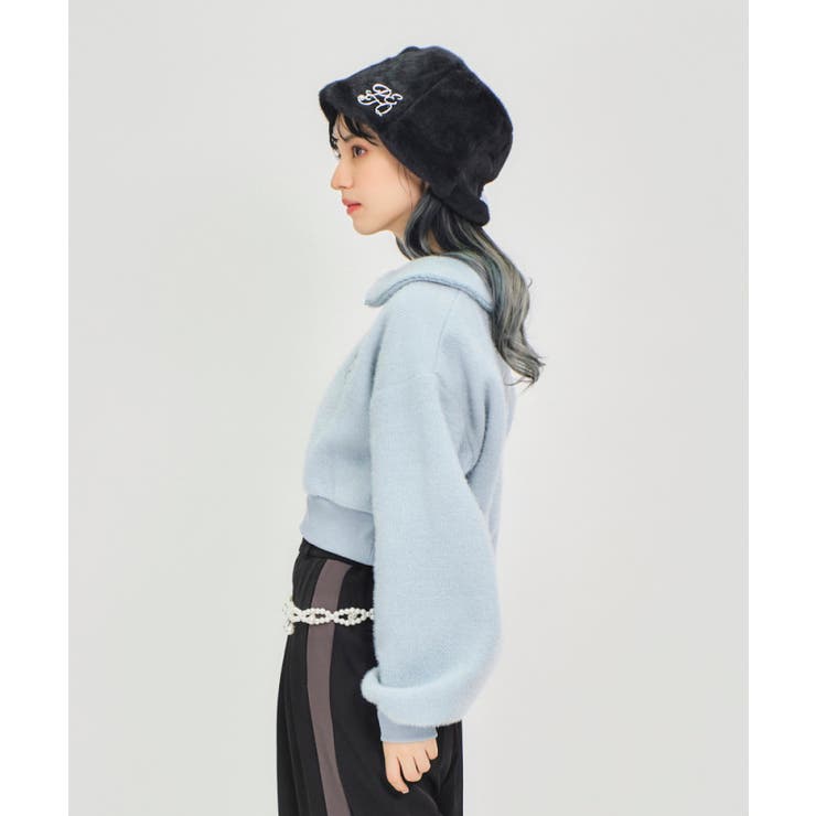 モールニット風クロップドプルオーバー | axes femme | 詳細画像2 