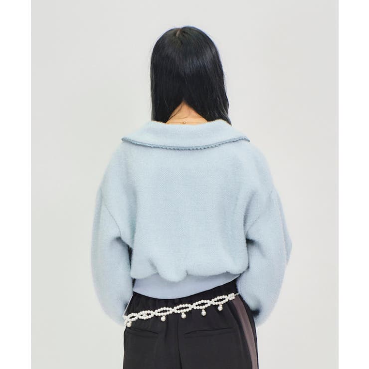 モールニット風クロップドプルオーバー | axes femme | 詳細画像3 