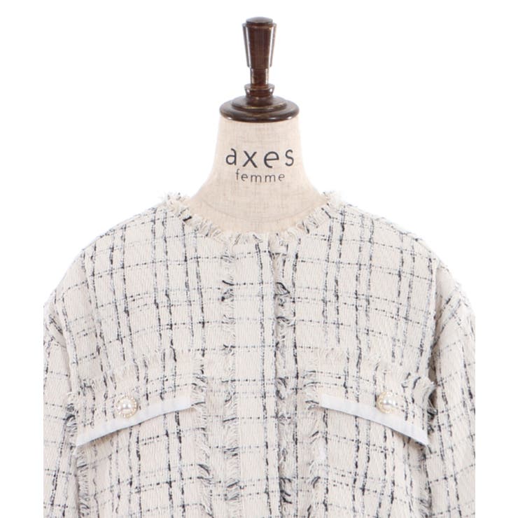 ツイードジャケット[品番：IGAW0001332]｜axes femme