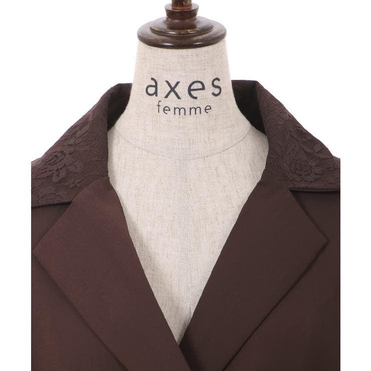 後ろレースアップジャケット[品番：IGAW0003395]｜axes femme