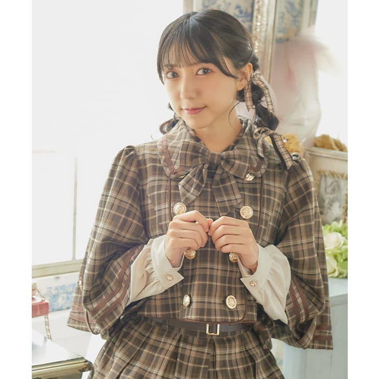 ダブルボタンケープジャケット[品番：IGAW0005329]｜axes femme