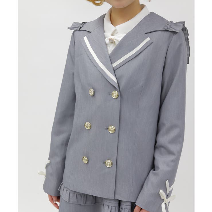 Ｗ釦セーラージャケット | axes femme | 詳細画像10 