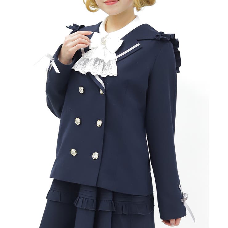 Ｗ釦セーラージャケット | axes femme | 詳細画像12 