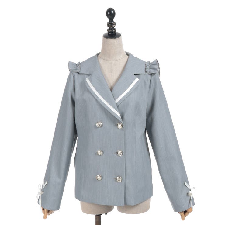 Ｗ釦セーラージャケット | axes femme | 詳細画像18 