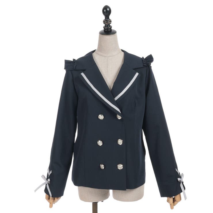 Ｗ釦セーラージャケット | axes femme | 詳細画像23 