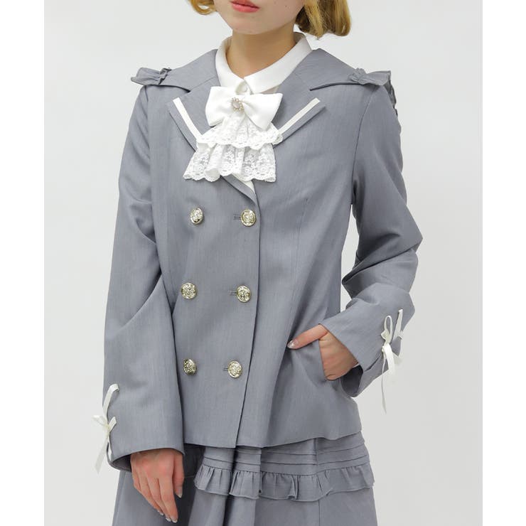 Ｗ釦セーラージャケット | axes femme | 詳細画像9 