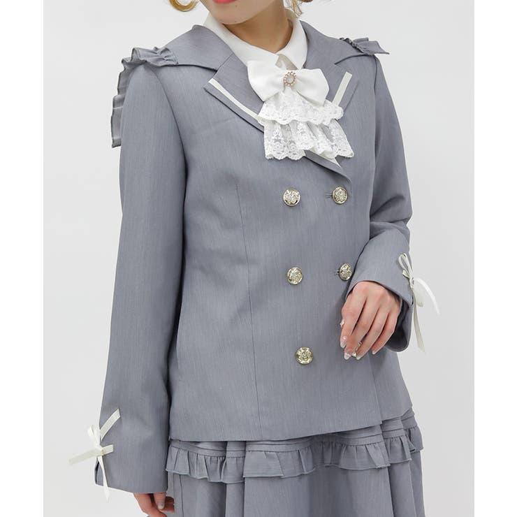 グレー | Ｗ釦セーラージャケット | axes femme