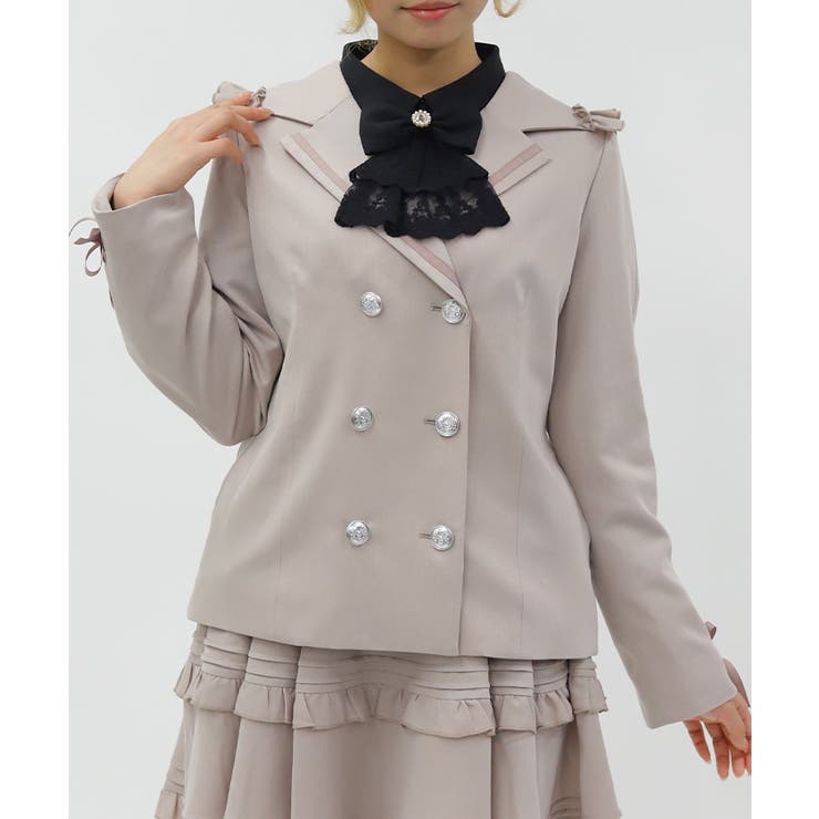 グレージュ | Ｗ釦セーラージャケット | axes femme