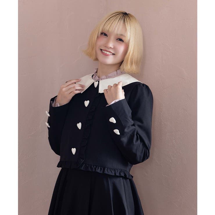 バイカラーセーラージャケット | axes femme | 詳細画像7 