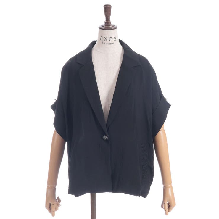 レースポケット半袖ジャケット | axes femme | 詳細画像11 