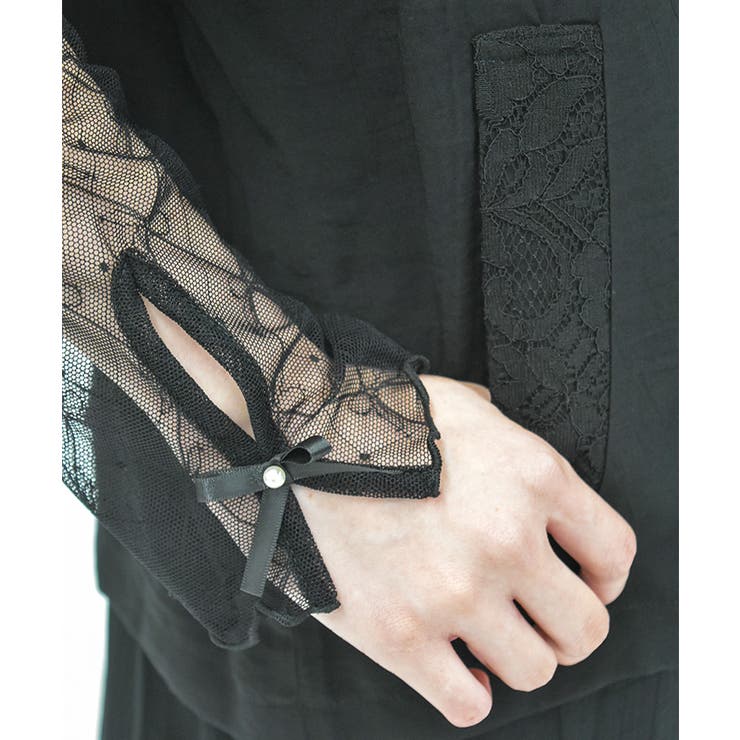 レースポケット半袖ジャケット | axes femme | 詳細画像8 