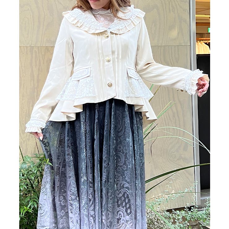生成り | フィッシュテールレースジャケット | axes femme