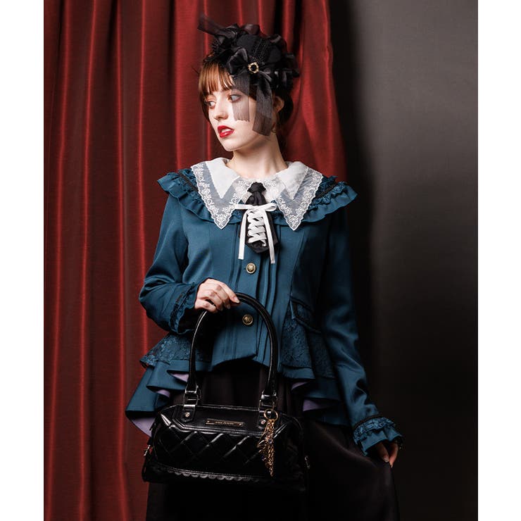 Ｄグリーン | フィッシュテールレースジャケット | axes femme