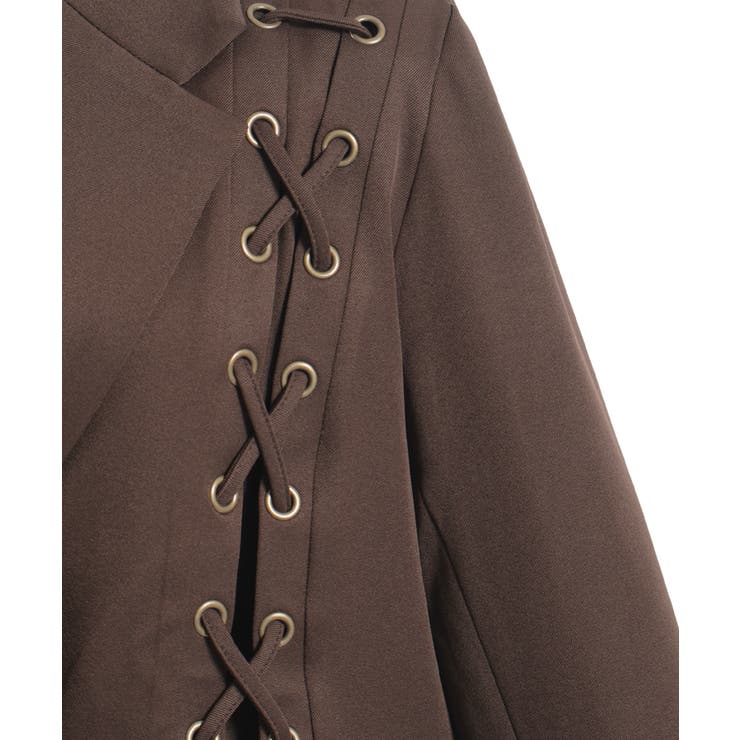 ハトメ×編上テーラージャケット | axes femme | 詳細画像14 