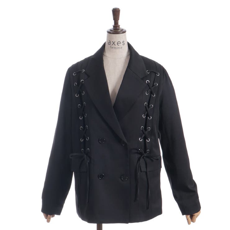 ハトメ×編上テーラージャケット | axes femme | 詳細画像18 