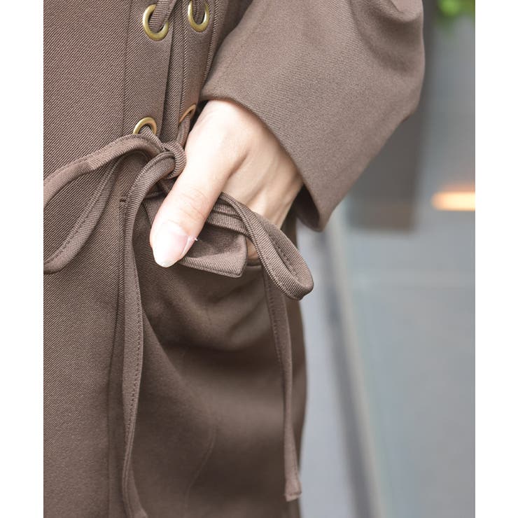 ハトメ×編上テーラージャケット | axes femme | 詳細画像7 