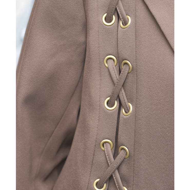 ハトメ×編上テーラージャケット | axes femme | 詳細画像8 