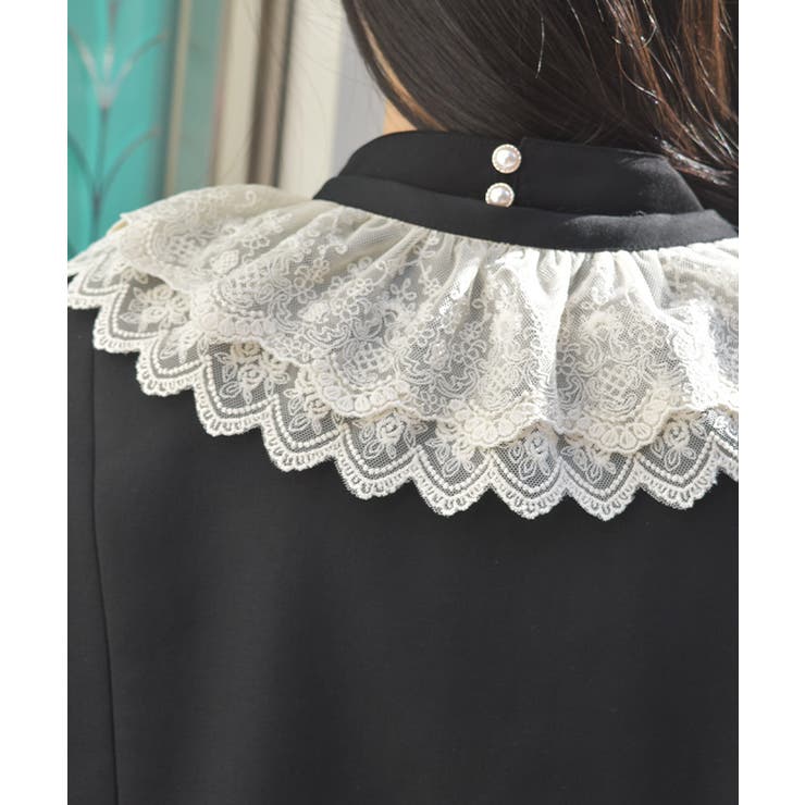 レース襟ノーカラージャケット | axes femme | 詳細画像10 