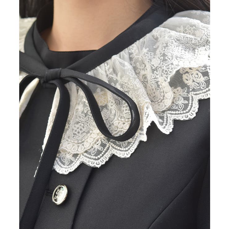 レース襟ノーカラージャケット | axes femme | 詳細画像12 