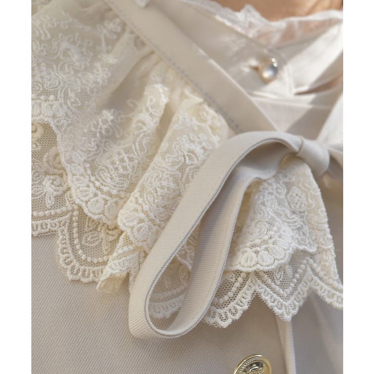 レース襟ノーカラージャケット | axes femme | 詳細画像13 