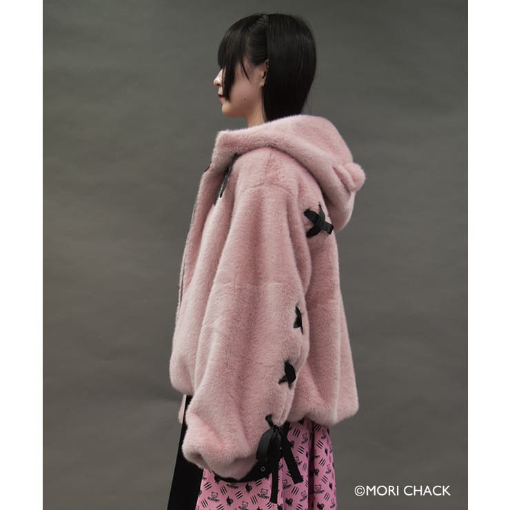 グルーミー　ピンク グルーミー』ファーブルゾン[品番：IGAW0006933]｜axes femme