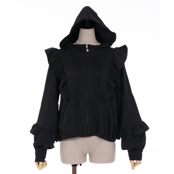 フリルデザインブルゾン[品番：IGAW0000687]｜axes femme