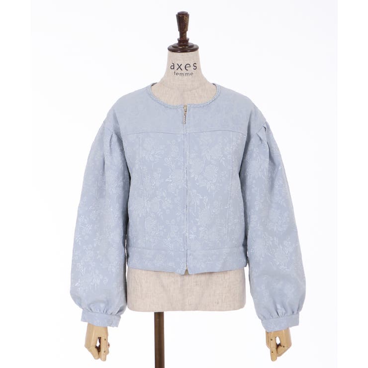 ジャカードノーカラーJK[品番：IGAW0000557]｜axes femme