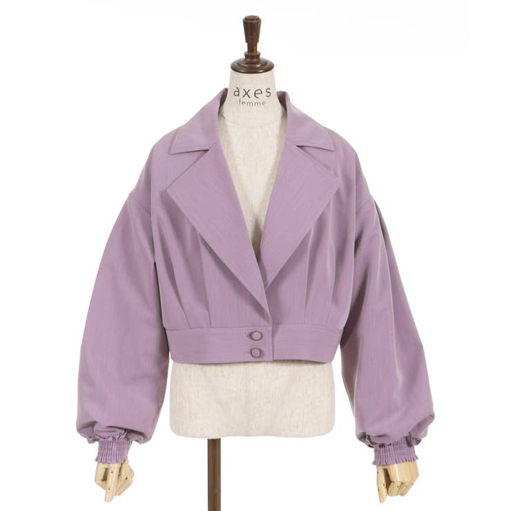 新品 未開封 axes femme ジャケット テーラー襟ショートジャケット テーラー襟ショートジャケット[品番：IGAW0002227]｜axes femme