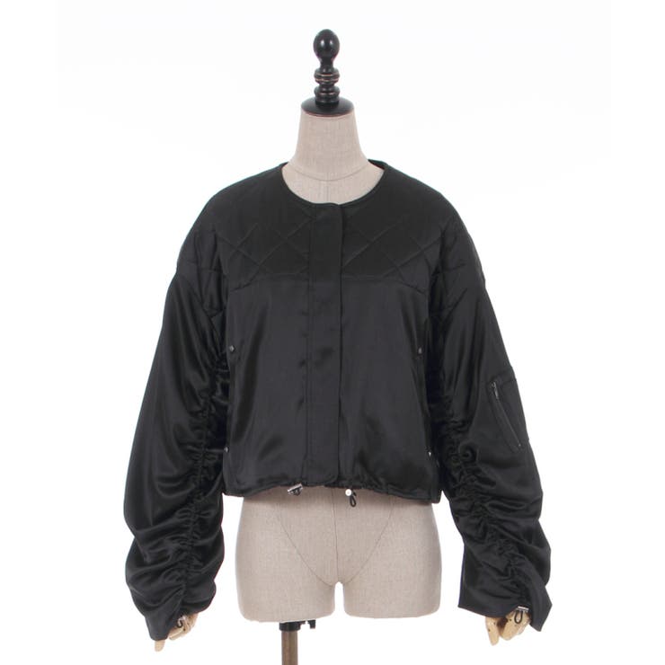 キルティングショートブルゾン[品番：IGAW0003160]｜axes femme