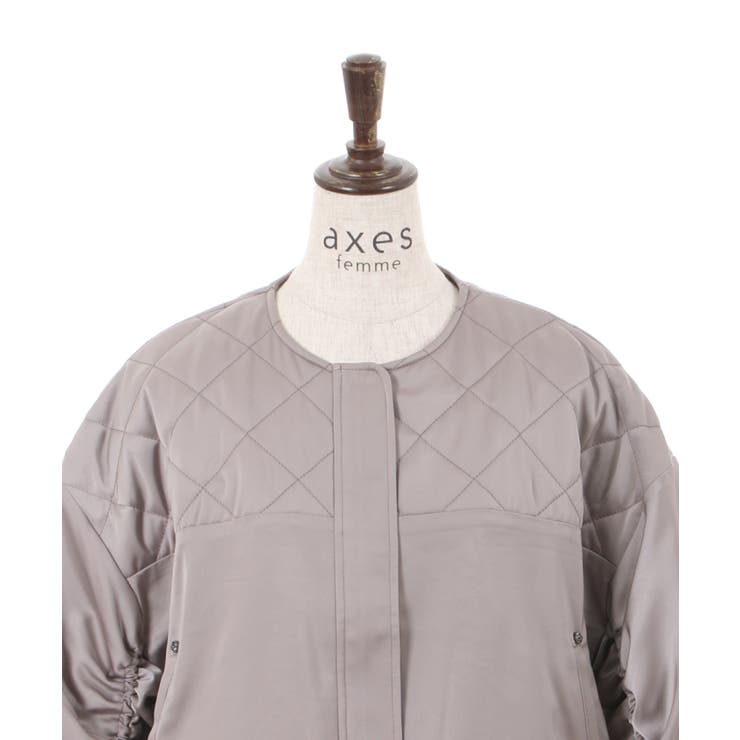 キルティングショートブルゾン[品番：IGAW0003160]｜axes femme