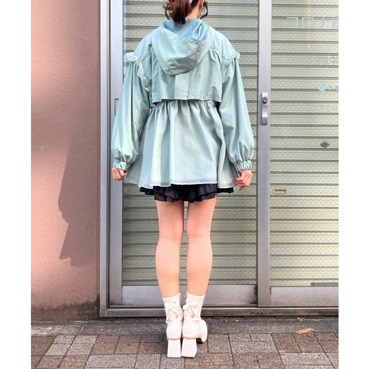 axes femme ミリタリーフーディーブルゾン ミリタリーフーディーブルゾン[品番：IGAW0004563]｜axes femme