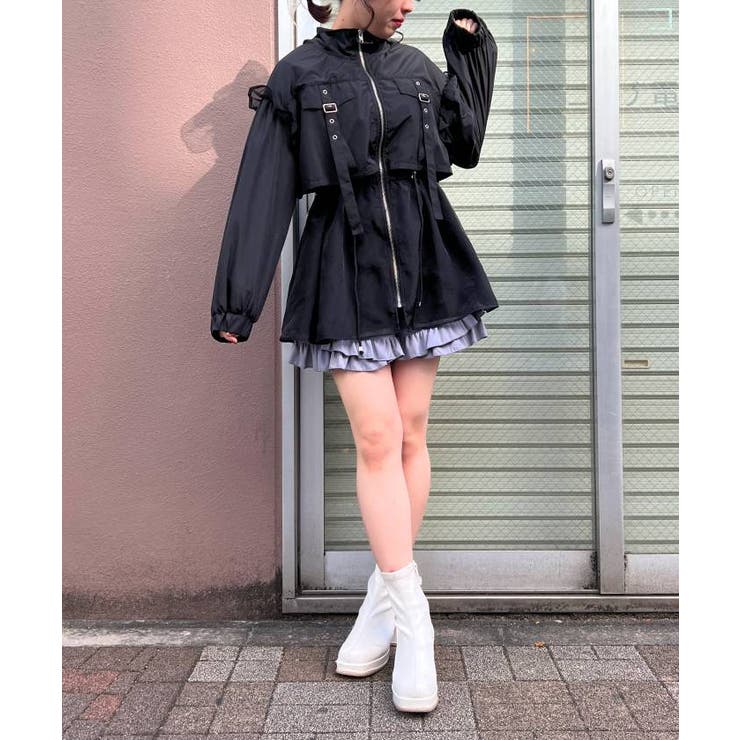 axes femme ミリタリーフーディーブルゾン ミリタリーフーディーブルゾン[品番：IGAW0004563]｜axes femme