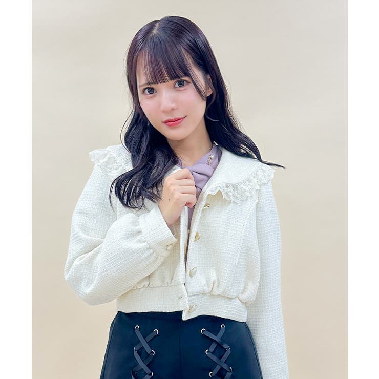 ☆女優襟 ふさぎ フォックス カーフスキン スエード ベルト