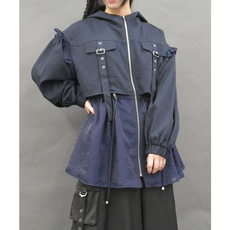 フリルフーディブルゾン | kawaii | axes femme online shop