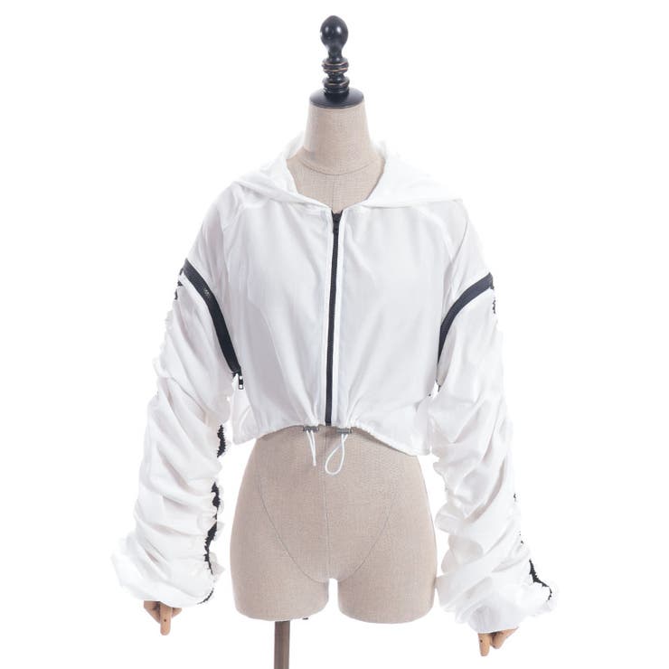 ボリューム袖シアーブルゾン | axes femme | 詳細画像23 