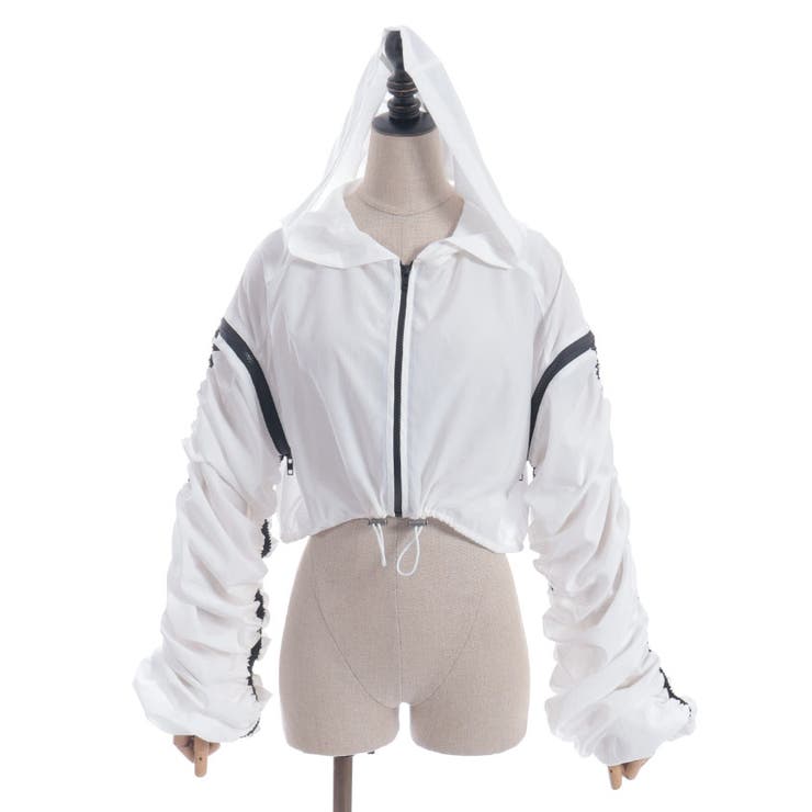 ボリューム袖シアーブルゾン | axes femme | 詳細画像28 