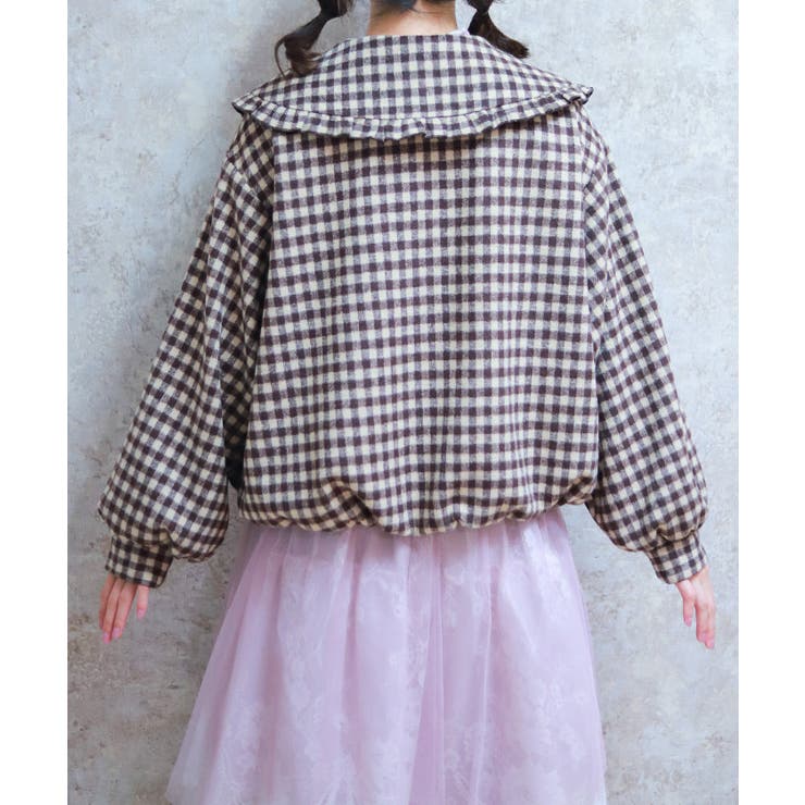 ビッグ衿バルーン起毛ブルゾン | axes femme | 詳細画像3 